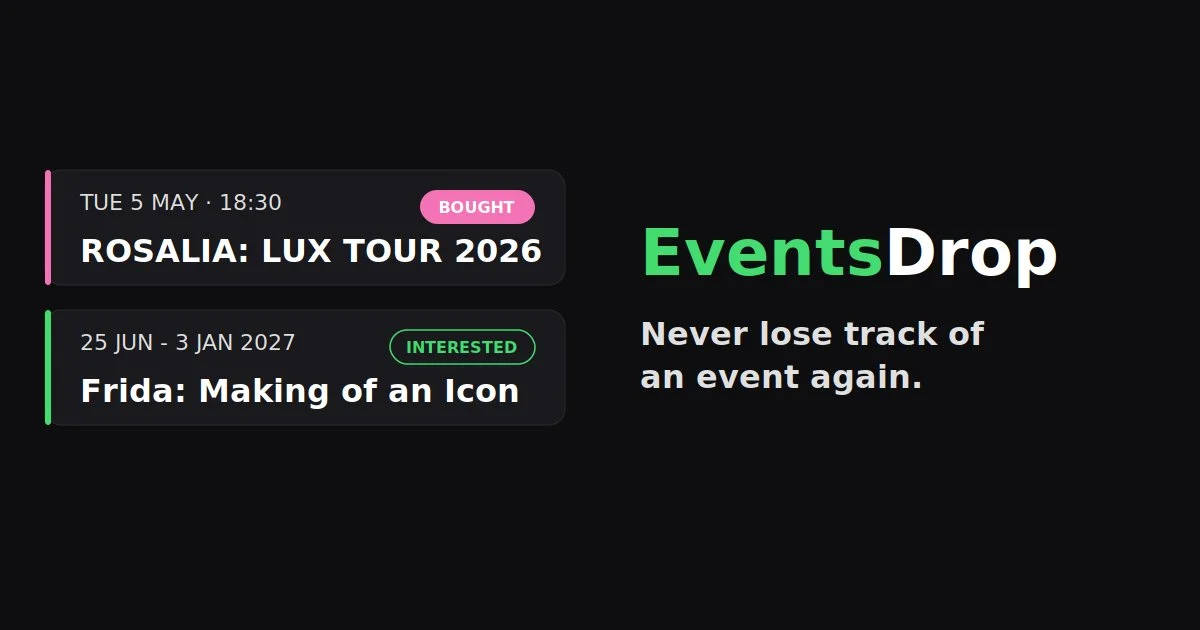 Как разработчик создал EventsDrop для отслеживания мероприятий