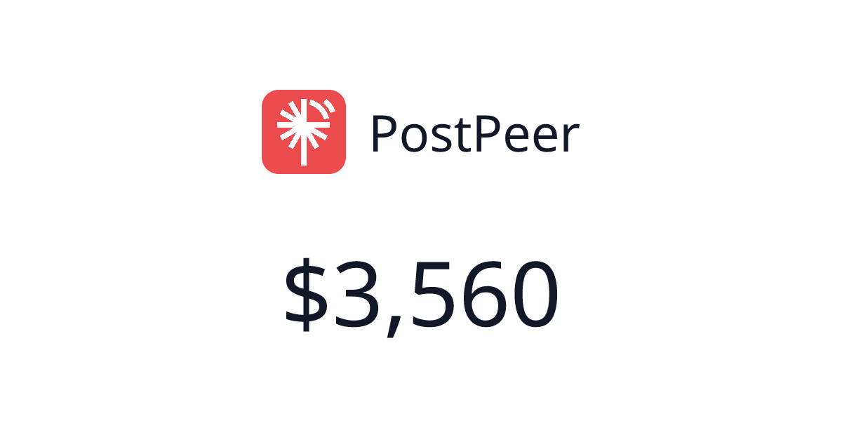 Как PostPeer достиг $1,566 MRR за три месяца