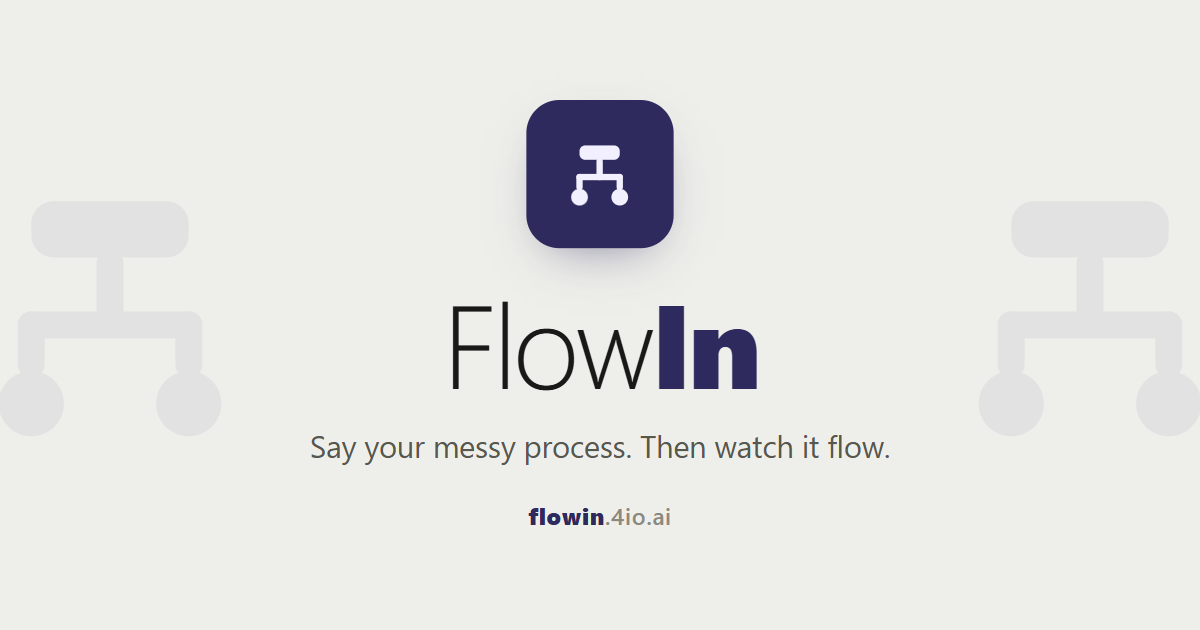 FlowIn: Превратите процессы в наглядные схемы