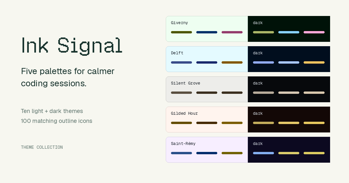 Ink Signal: Новая тема для кода с ограниченной палитрой